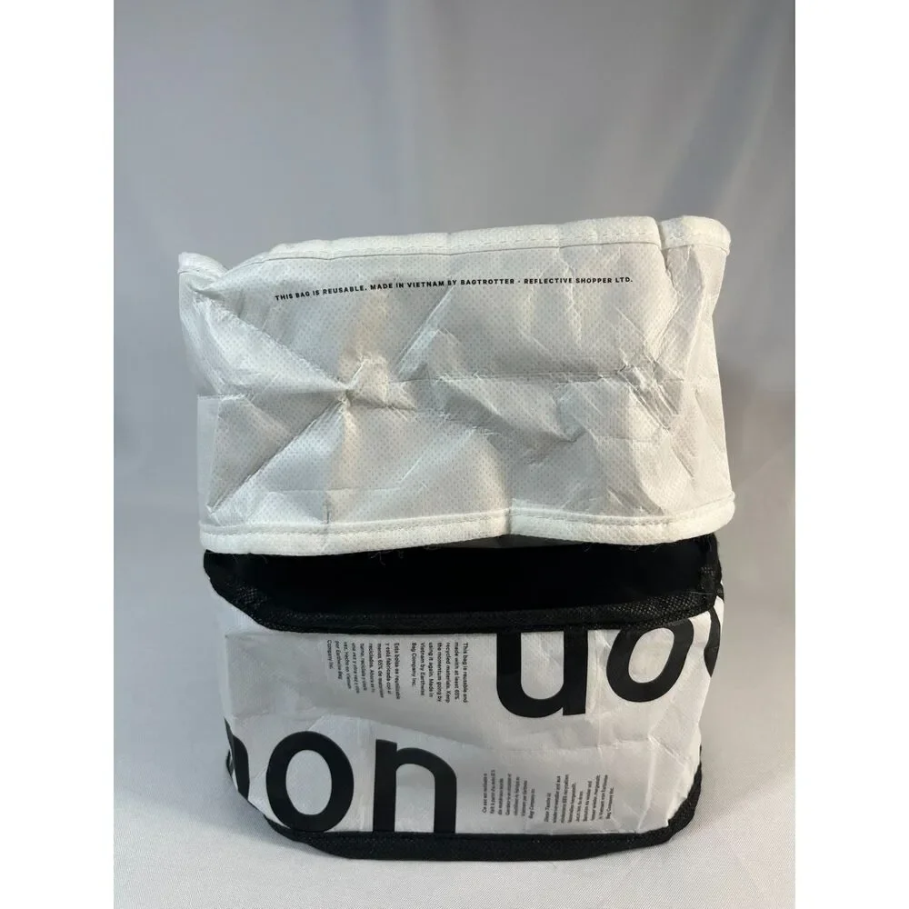 Lululemon Pair of Reusable Bags Black White
